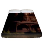 Victorian House In The Lake By The Woods Fitted Sheet (Queen Size)