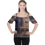 Victorian House In The Lake By The Woods Cutout Shoulder Tee