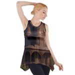 Victorian House In The Lake By The Woods Side Drop Tank Tunic