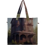Victorian House In The Lake By The Woods Canvas Travel Bag