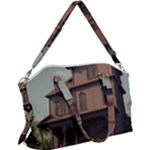 Victorian House In The Oregon Woods Canvas Crossbody Bag