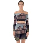 Victorian House In The Oregon Woods Off Shoulder Top with Skirt Set