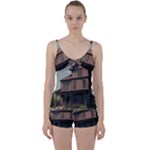 Victorian House In The Oregon Woods Tie Front Two Piece Tankini