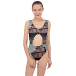 Victorian House In The Oregon Woods Center Cut Out Swimsuit