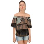 Victorian House In The Oregon Woods Off Shoulder Short Sleeve Top