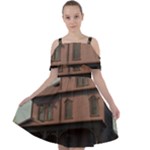 Victorian House In The Oregon Woods Cut Out Shoulders Chiffon Dress