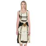 Victorian Girl Holding Napkin Midi Sleeveless Dress
