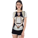 Victorian Girl Holding Napkin Back Cut Out Sport Tee