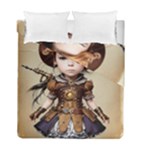 Cute Adorable Victorian Steampunk Girl 4 Duvet Cover Double Side (Full/ Double Size)