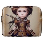 Cute Adorable Victorian Steampunk Girl 4 Make Up Pouch (Large)