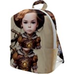 Cute Adorable Victorian Steampunk Girl 4 Zip Up Backpack
