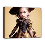 Cute Adorable Victorian Steampunk Girl 2 Canvas 14  x 11  (Stretched)