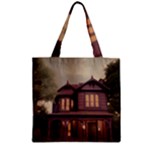 Victorian House In The Woods At Dusk Zipper Grocery Tote Bag