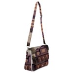 Victorian House In The Woods At Dusk Shoulder Bag with Back Zipper
