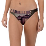 Victorian House In The Woods At Dusk Band Bikini Bottoms
