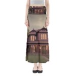 Victorian House In The Woods At Dusk Full Length Maxi Skirt
