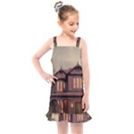 Victorian House In The Woods At Dusk Kids  Overall Dress