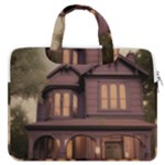 Victorian House In The Woods At Dusk MacBook Pro 13  Double Pocket Laptop Bag