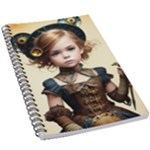 Cute Adorable Victorian Steampunk Girl 3 5.5  x 8.5  Notebook