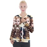Cute Adorable Victorian Steampunk Girl 3 Casual Zip Up Jacket