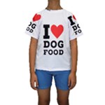 I love dog food Kids  Short Sleeve Swimwear