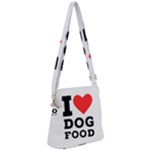 I love dog food Zipper Messenger Bag