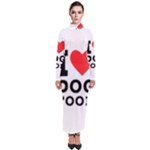 I love dog food Turtleneck Maxi Dress