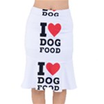 I love dog food Short Mermaid Skirt