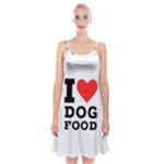 I love dog food Spaghetti Strap Velvet Dress