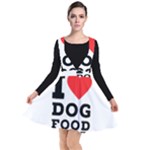 I love dog food Plunge Pinafore Dress
