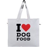 I love dog food Canvas Travel Bag