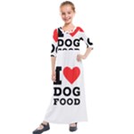 I love dog food Kids  Quarter Sleeve Maxi Dress