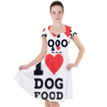 I love dog food Cap Sleeve Midi Dress