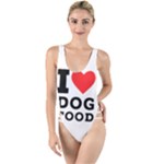 I love dog food High Leg Strappy Swimsuit