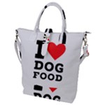 I love dog food Buckle Top Tote Bag