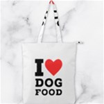 I love dog food Double Zip Up Tote Bag