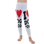 I love dog food Kids  Lightweight Velour Leggings