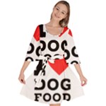 I love dog food Velour Kimono Dress