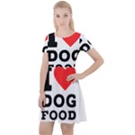I love dog food Cap Sleeve Velour Dress 