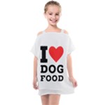 I love dog food Kids  One Piece Chiffon Dress