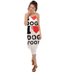 I love dog food Waist Tie Cover Up Chiffon Dress