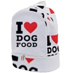 I love dog food Zip Bottom Backpack