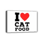 I love cat food Mini Canvas 6  x 4  (Stretched)