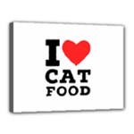 I love cat food Canvas 16  x 12  (Stretched)