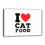 I love cat food Canvas 18  x 12  (Stretched)