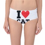 I love cat food Mid-Waist Bikini Bottoms