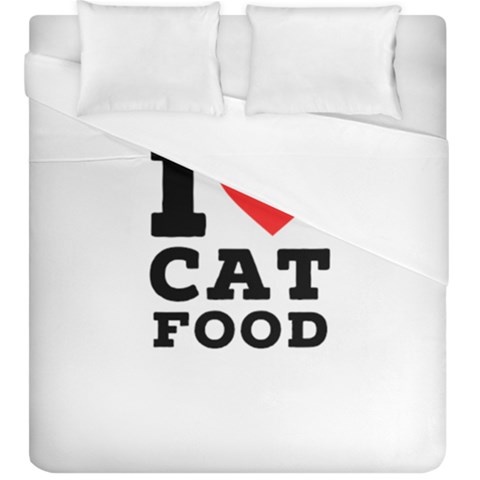 I love cat food Duvet Cover (King Size) from UrbanLoad.com