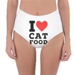 I love cat food Reversible High-Waist Bikini Bottoms