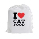 I love cat food Drawstring Pouch (2XL)