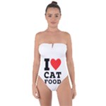 I love cat food Tie Back One Piece Swimsuit